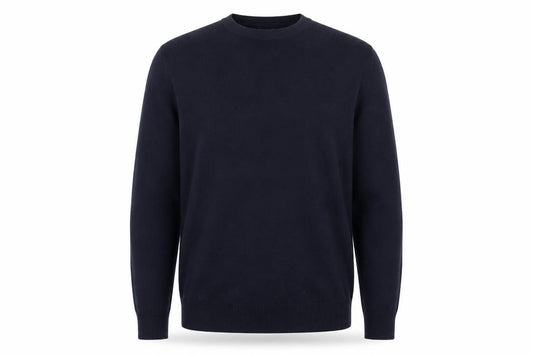 Ballantyne Men's Blue Wool Crew Neck Pullover Jumper Size M