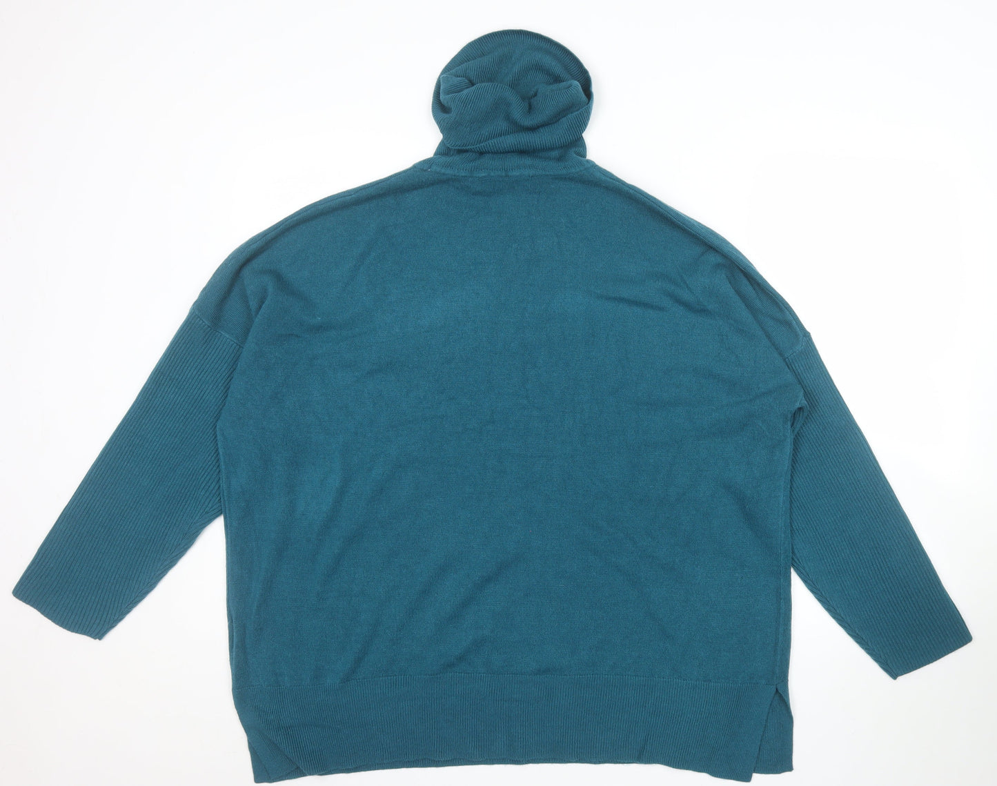 Next Women’s Teal Roll Neck Long Sleeve Jumper XL Acrylic Knitwear