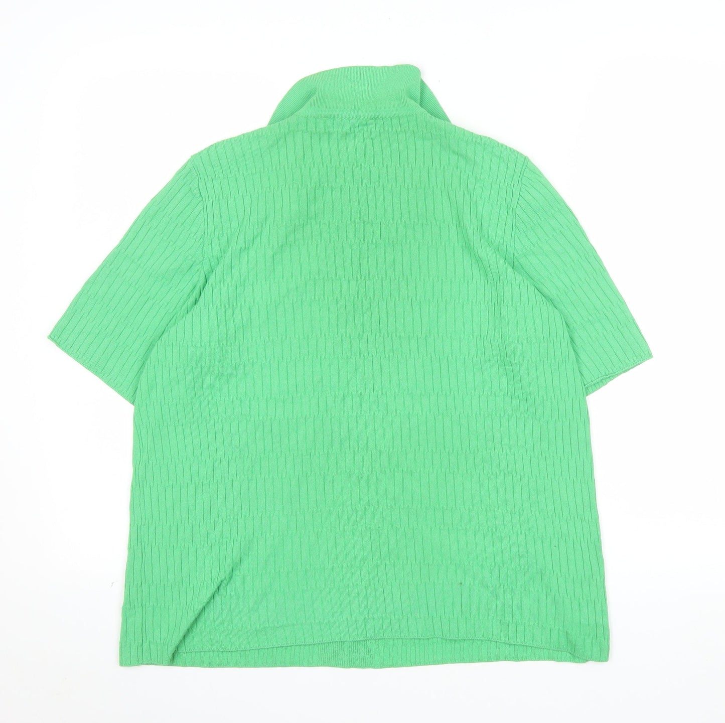 Marks and Spencer Women’s Green Viscose Polo Knit Top Size M