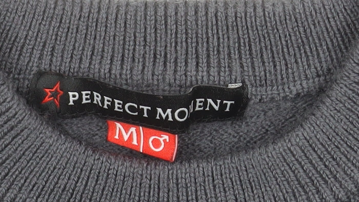 Perfect Moment Women Grey Merino Wool Pullover Jumper M