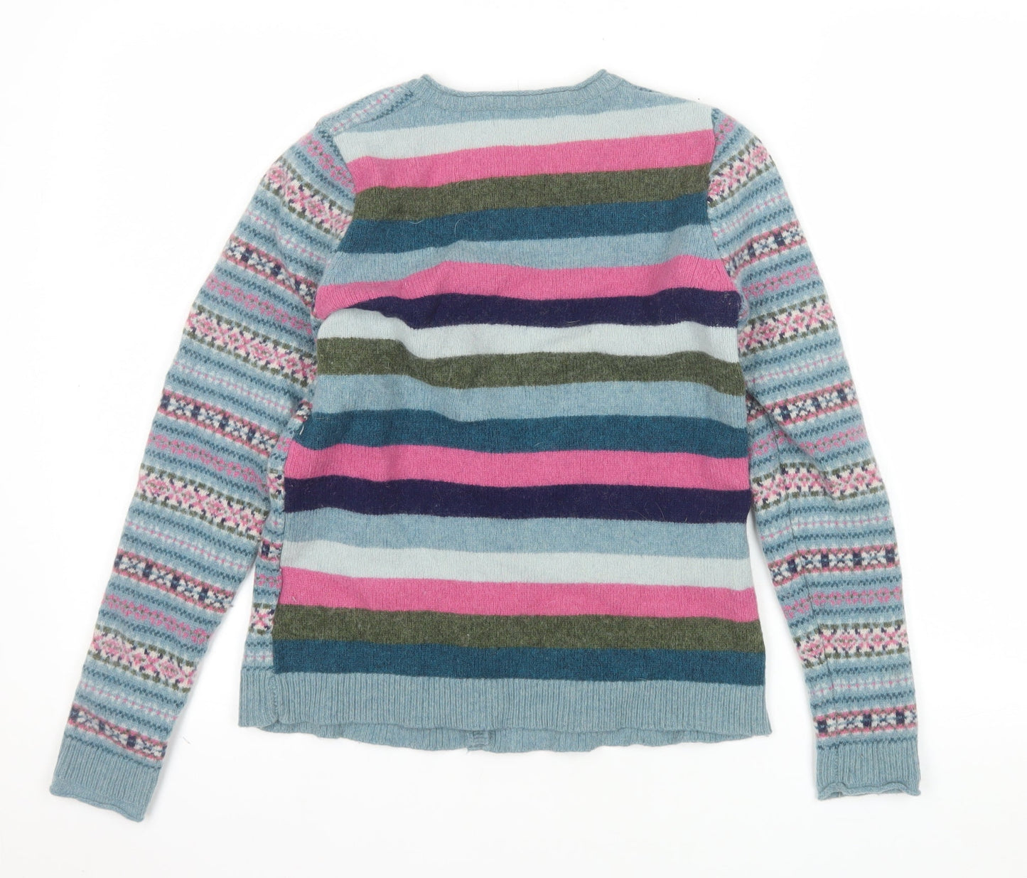 He Loves Me Women’s Multicoloured Wool Blend Fair Isle Cardigan Size 10