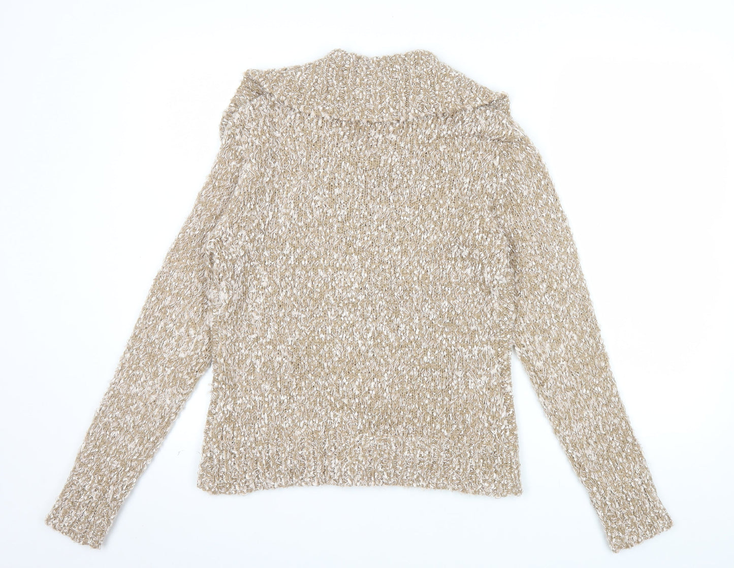 Felicia Collection Women’s Beige Chunky Knit Button Cardigan Size S