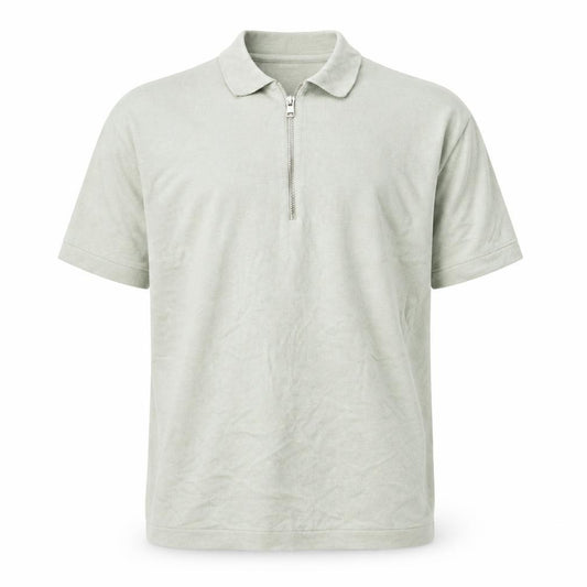 Jack & Jones Men’s Green 1/4 Zip Knit Polo Shirt Size L