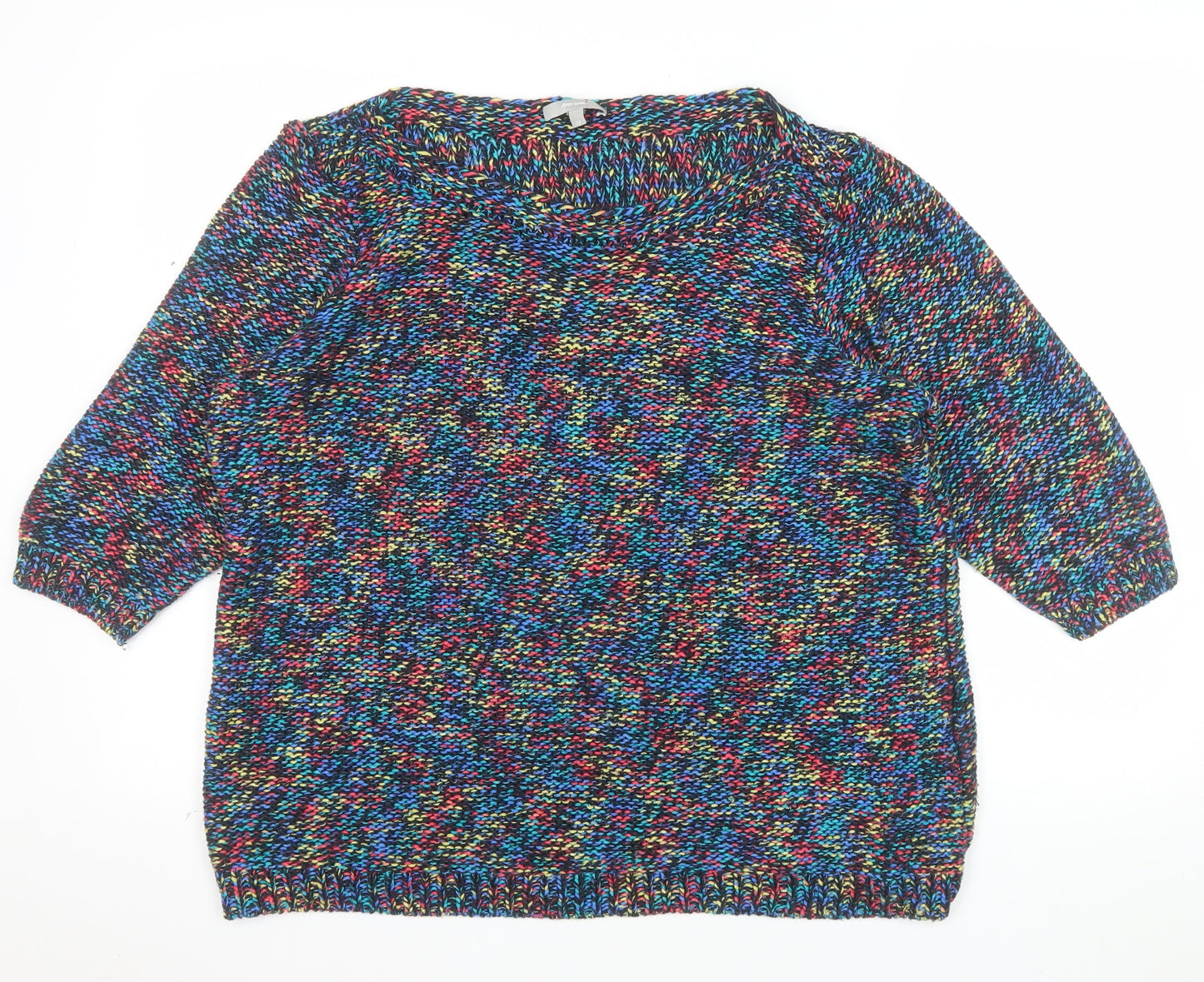 Marks and Spencer Per Una Women’s Multicoloured Chunky Knit Jumper Size 22