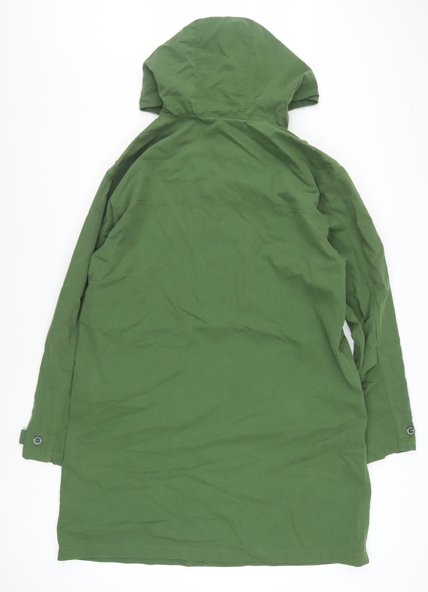Pretty Green Women's Green Cotton Parka Coat Size S