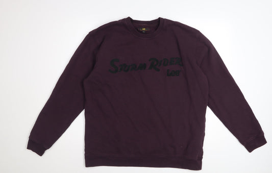 Lee Men’s Purple Storm Rider Pullover Sweatshirt XL