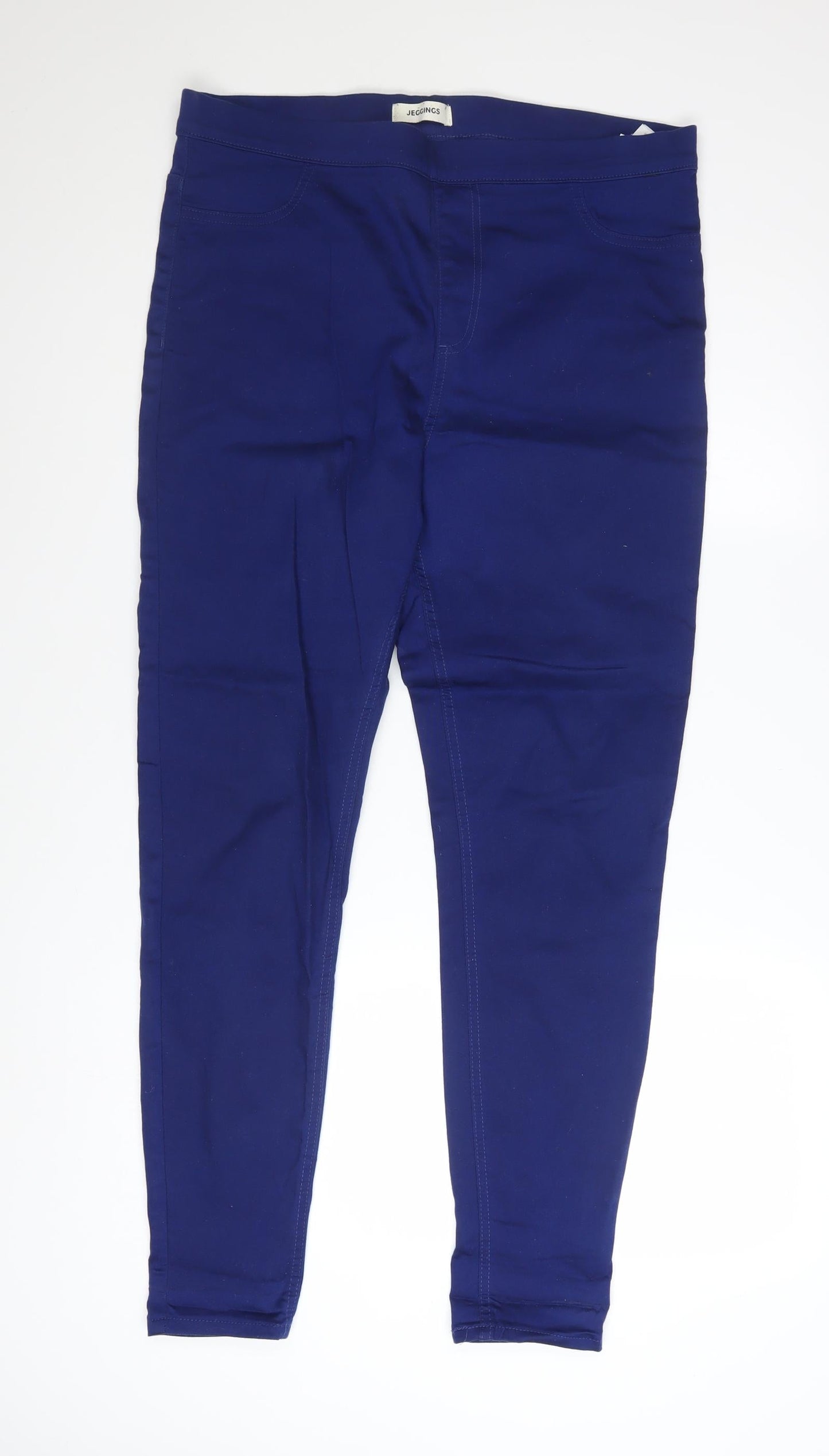 Marks and Spencer Womens Blue Jegging Jeans Size 16 Long Stretch Denim