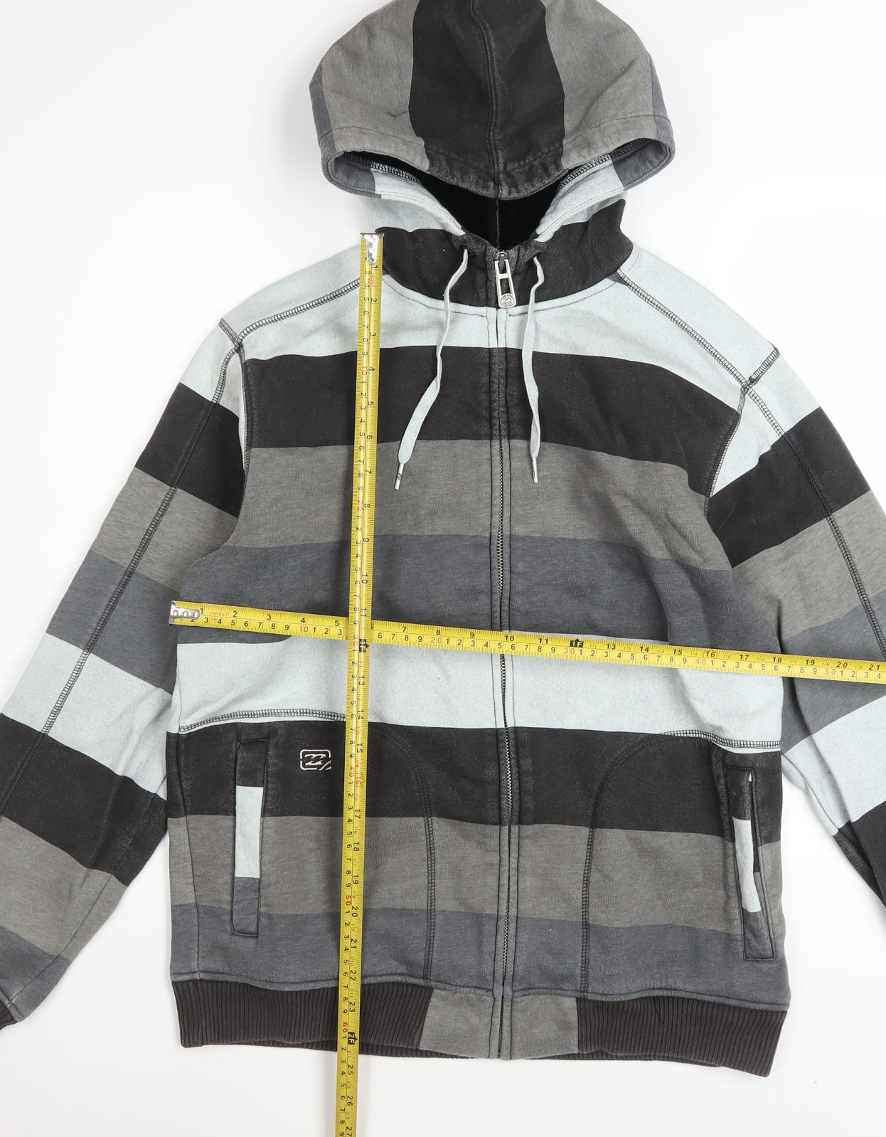 Billabong Men's Multicoloured Full Zip Hoodie Size M