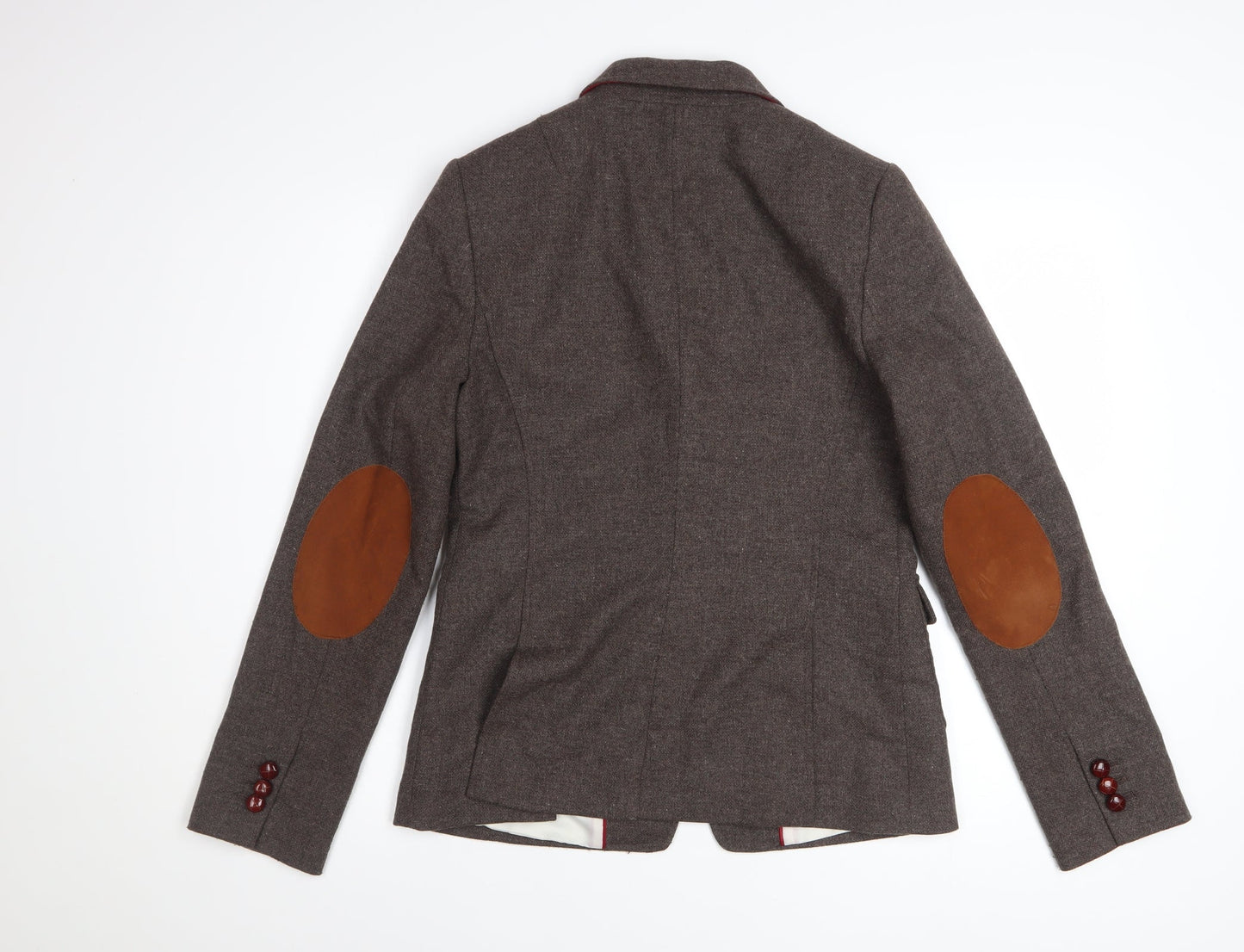 Banana Republic Womens Brown Wool Blend Tailored Blazer Size 12