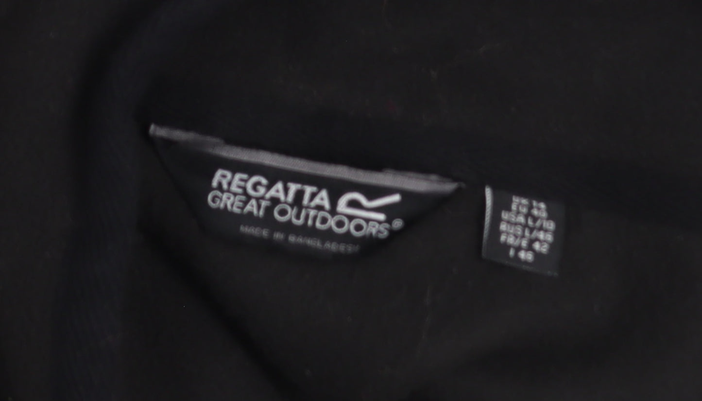 Regatta Women’s Black Fleece Mid-Length Jacket Size 16