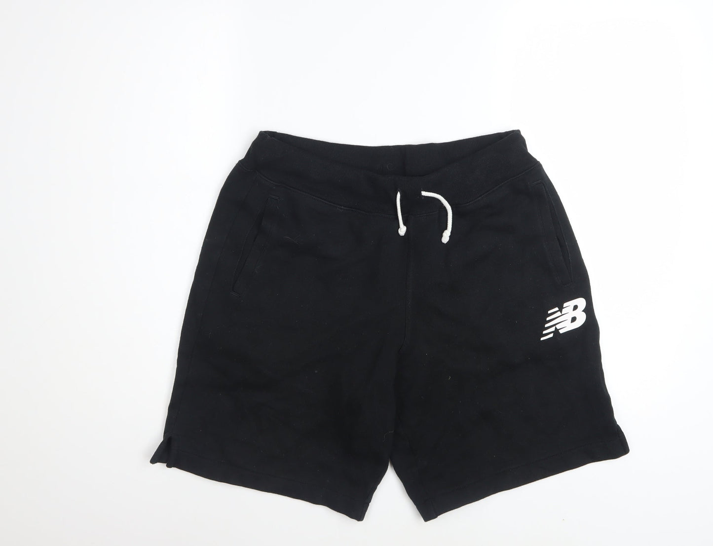 New Balance Men's Black M Sweat Shorts with Drawstring Waist