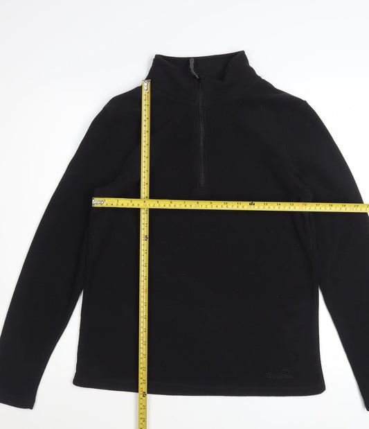 Peter Storm Women’s Black Size 12 Half Zip Fleece Sweatshirt