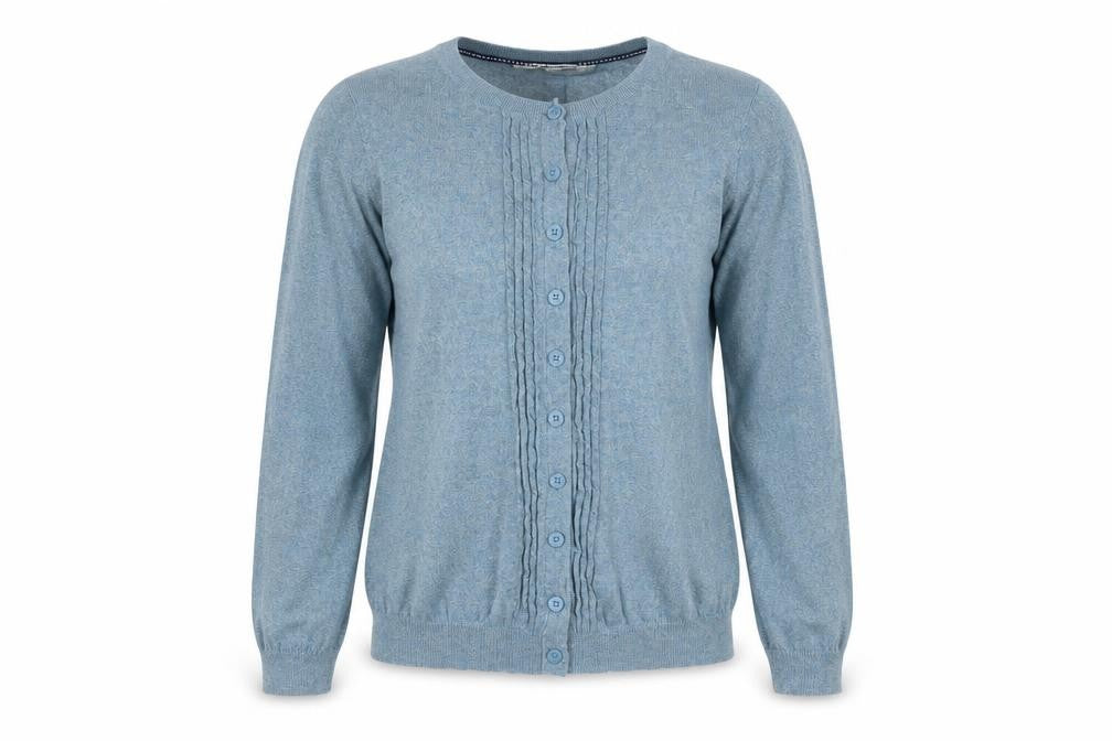 FatFace Women’s Ocean Green Cotton Cardigan Size 12 Button Knit