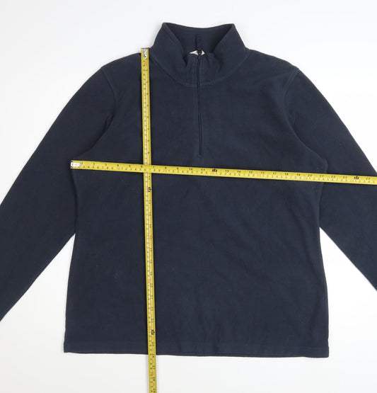 Mountain Warehouse Unisex Blue Fleece L Pullover Sweatshirt