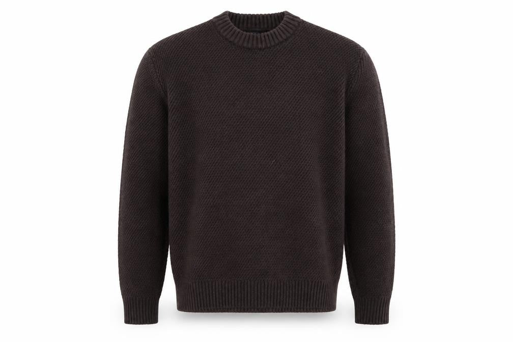 Next Men’s Brown Waffle-Knit Pullover Jumper Size L