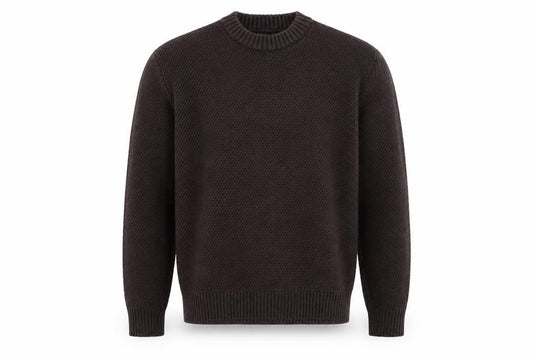 Next Men’s Brown Waffle-Knit Pullover Jumper Size L