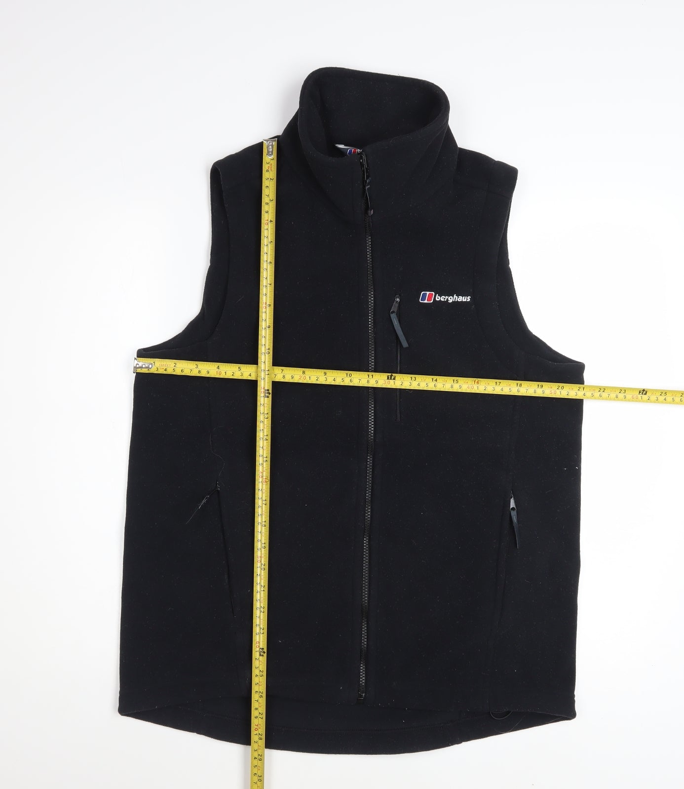 Berghaus Men's Black Fleece Bodywarmer Gilet Waistcoat Size M