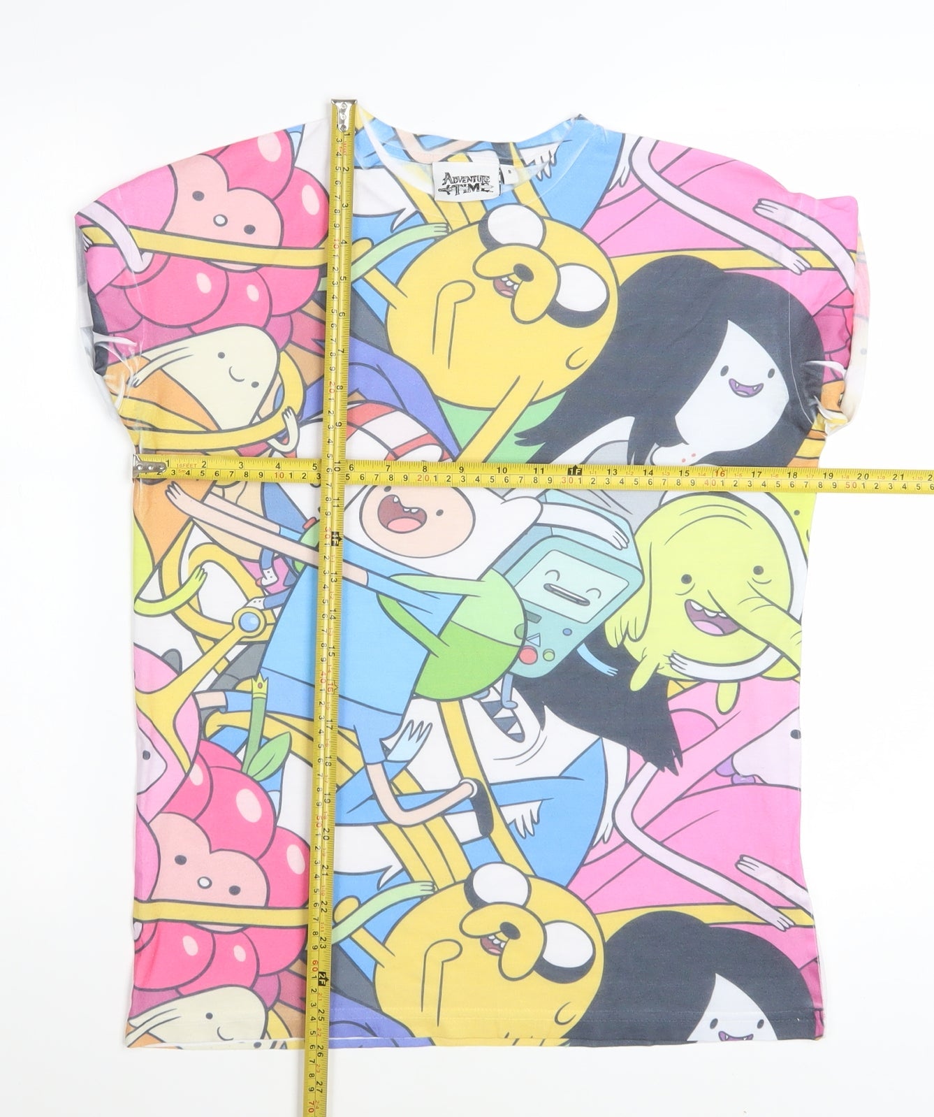 Adventure Time Womens Multicoloured Size 8 Cartoon Print T-Shirt