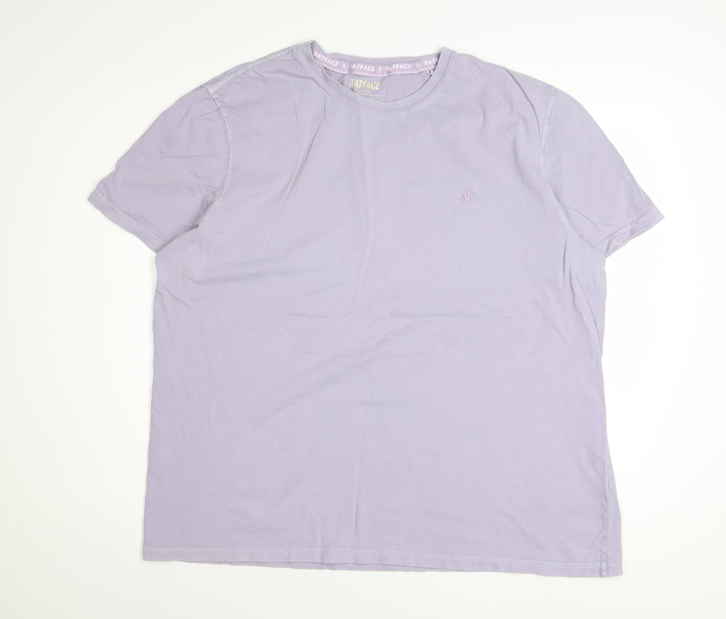 FatFace Men's Purple Organic Cotton XL Regular Fit T-Shirt