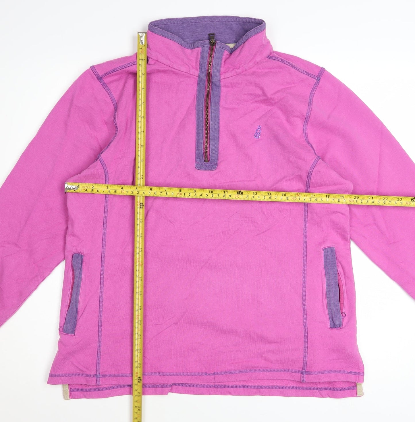 Wombat Women Pink 1/2 Zip Pullover Sweatshirt Size 16
