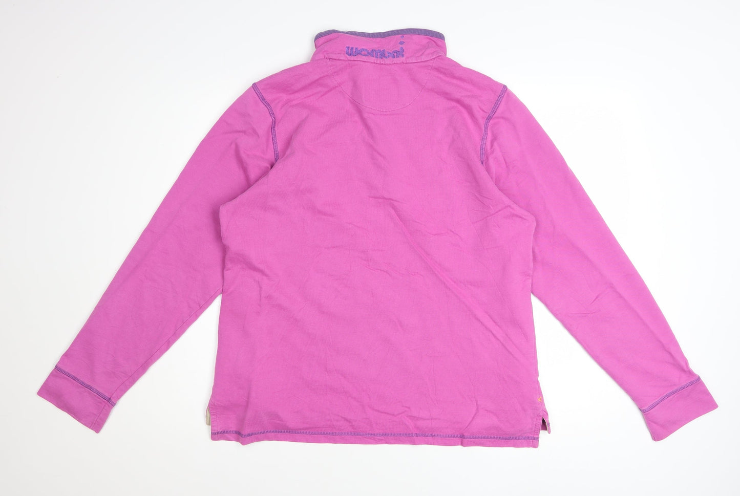 Wombat Women Pink 1/2 Zip Pullover Sweatshirt Size 16