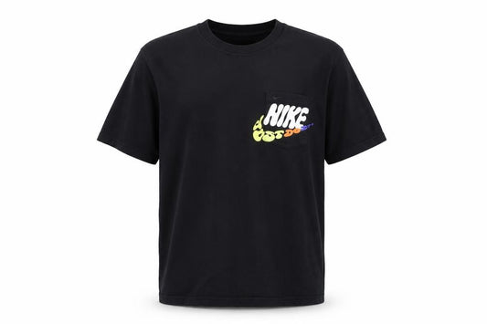 Nike Men's Black Loose Fit Graphic Pocket T-Shirt Size M
