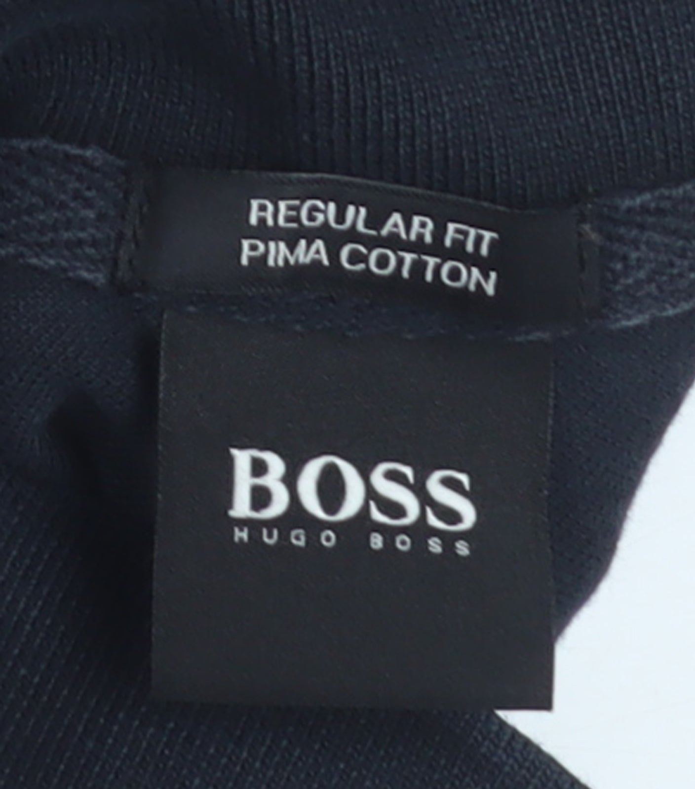 Hugo Boss Men's Black Regular Fit Cotton Polo Shirt Size M