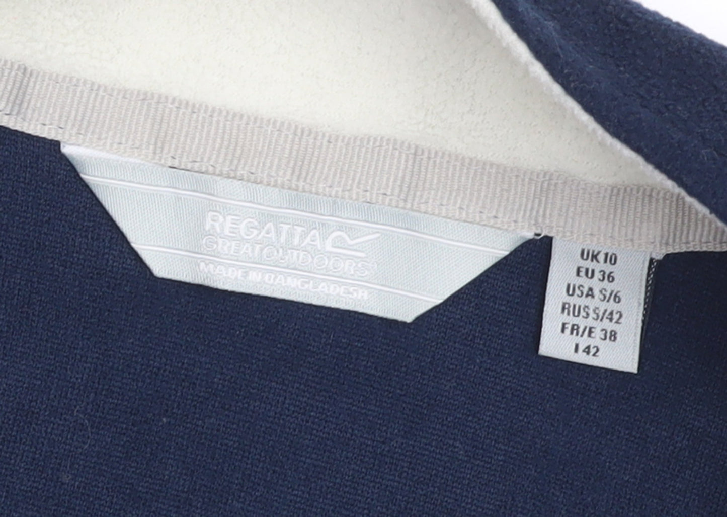 Regatta Womens Blue Fleece Waistcoat Size 10 Bodywarmer Gilet