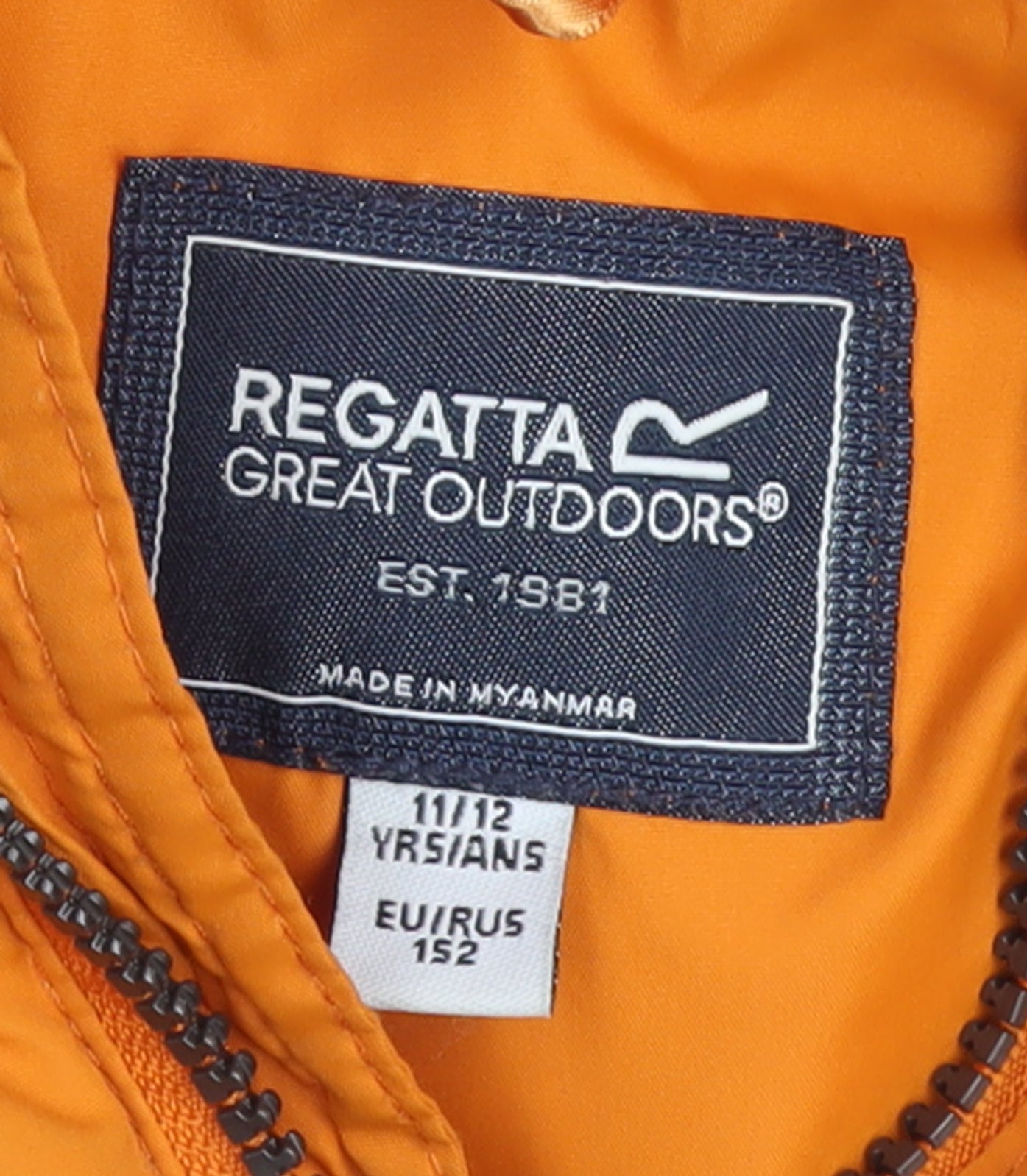 Regatta Boys Orange 11-12 Years Puffer Jacket Faux Fur Hooded Winter Coat