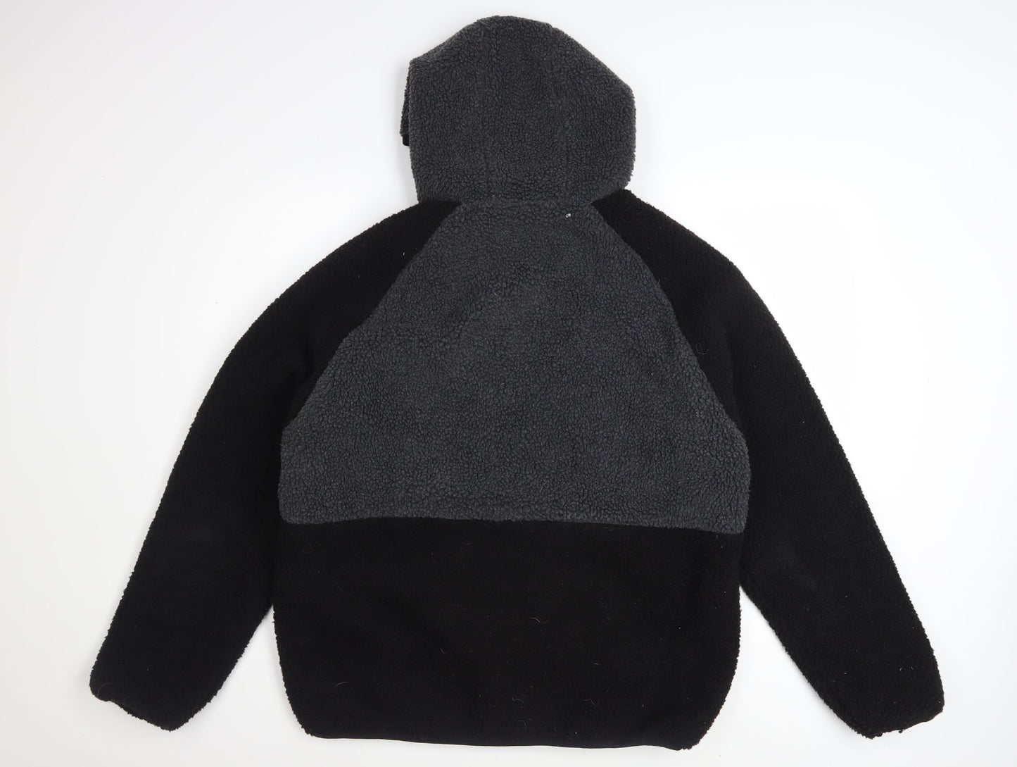 Brave Soul Women's Black Fleece Hooded Puffer Jacket L