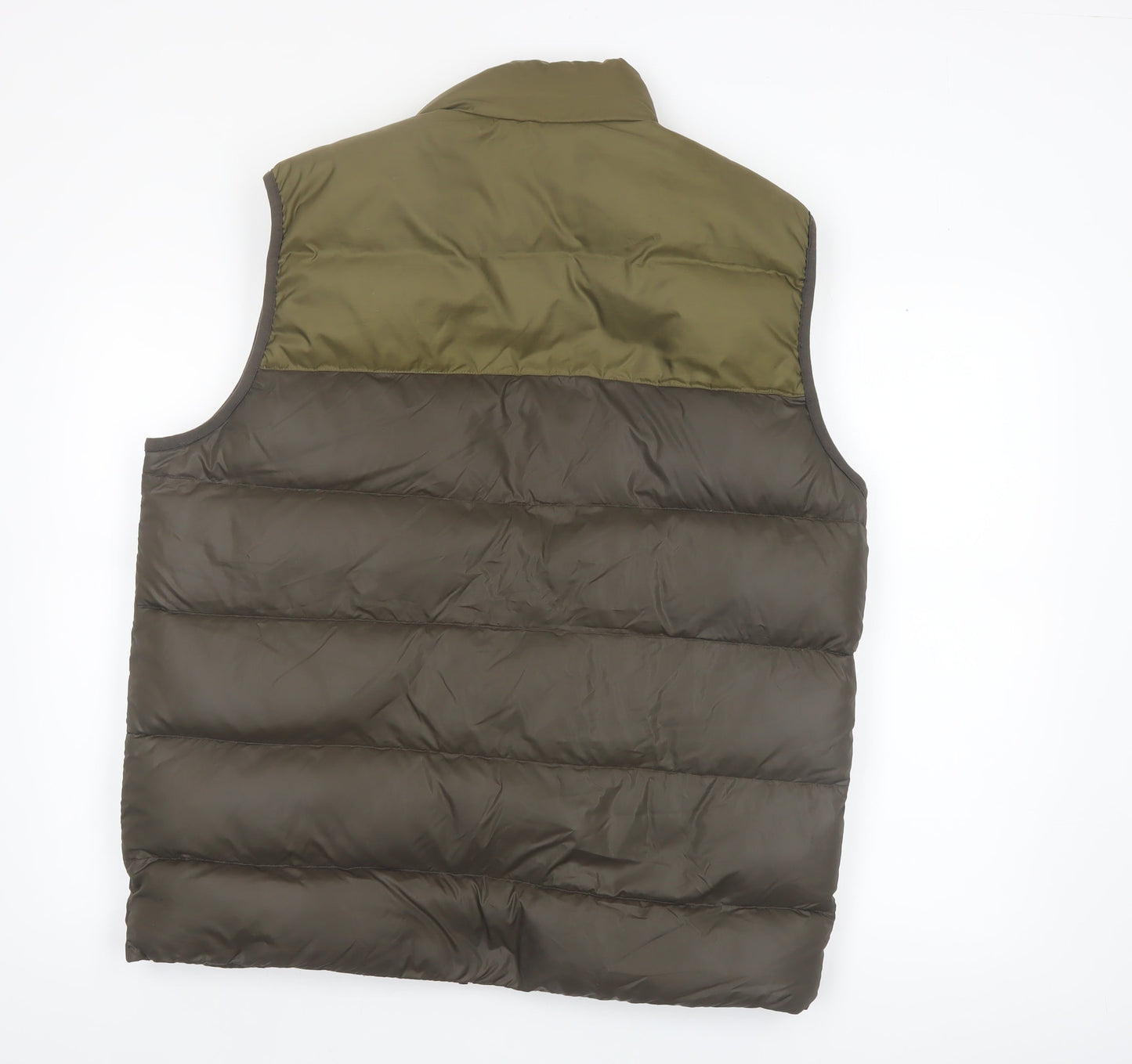 Nike Men's Green Puffer Waistcoat L Regular Outdoor Sports Vest