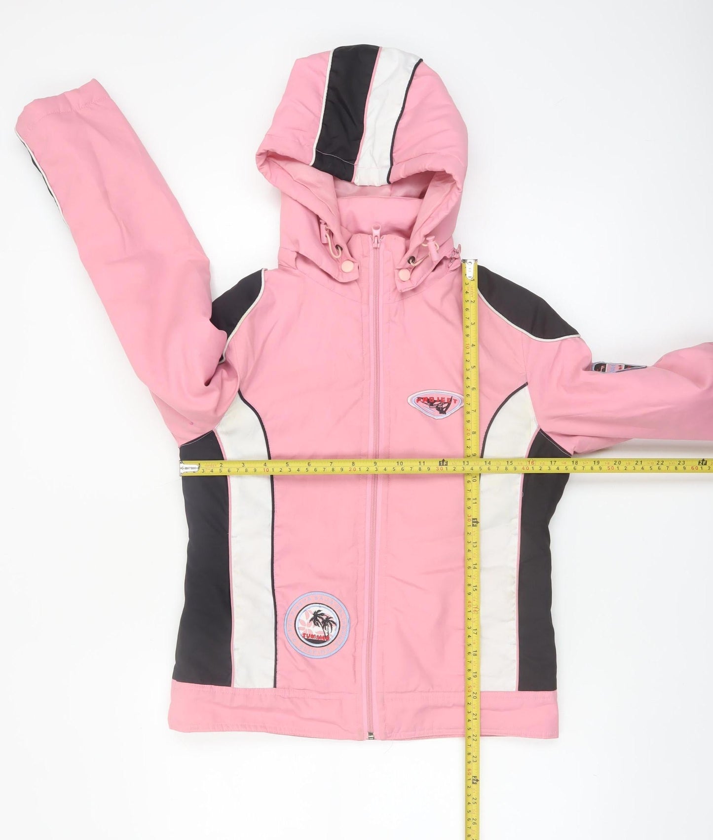 UST4 High Collection Women's Pink Ski Jacket Size S Hooded