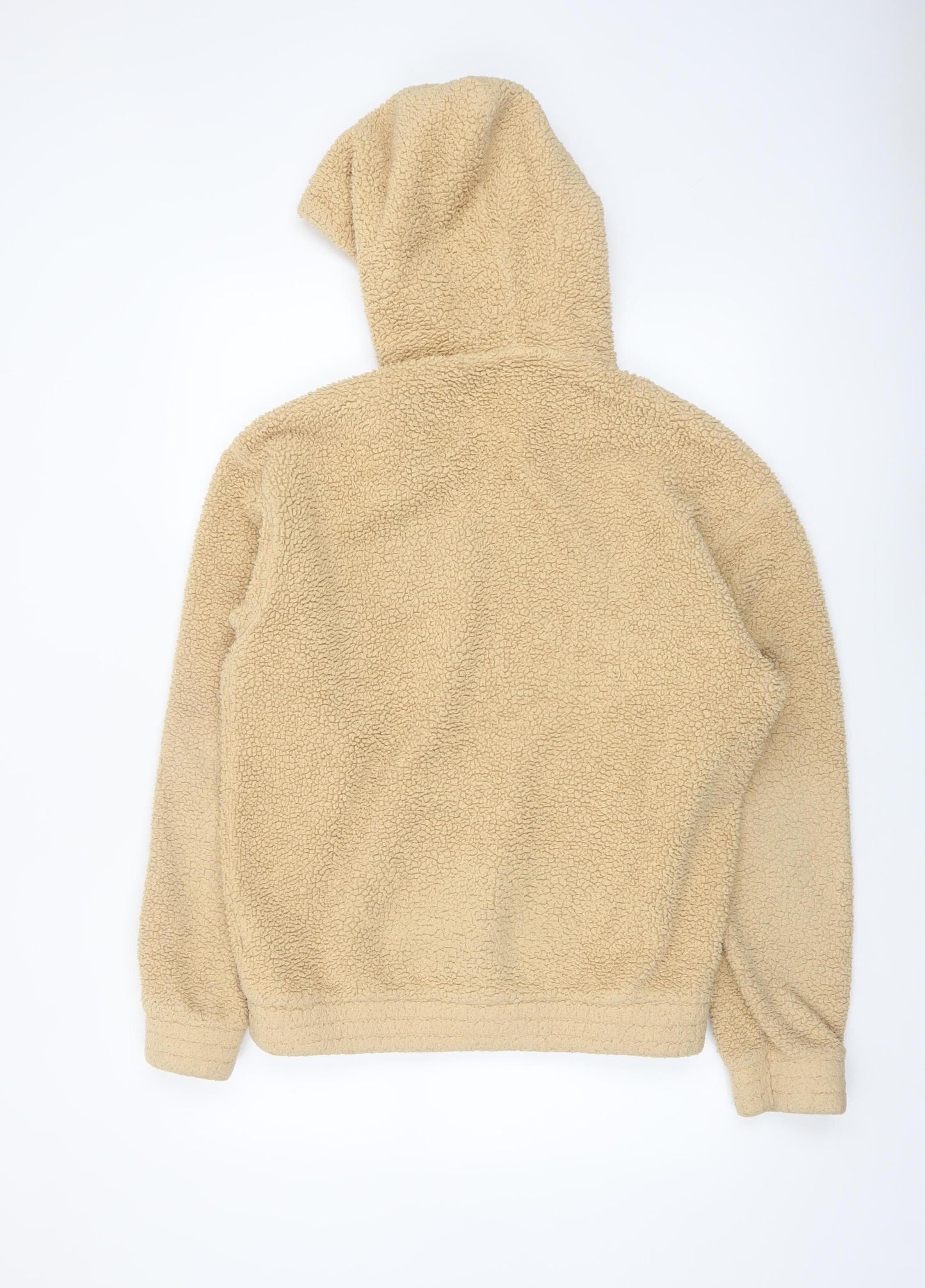 Reebok Men's Beige Fleece Pullover Hoodie Size S