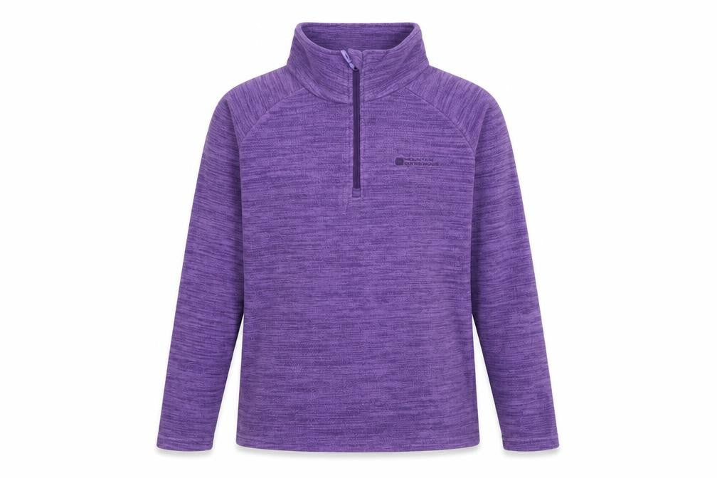 Mountain Warehouse Women Purple Size 10 1/2 Zip Fleece Pullover Sweatshirt