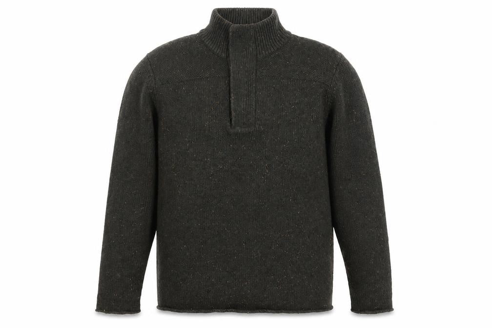 Rocha John Rocha Men’s Green 1/4 Zip Wool Blend Jumper L