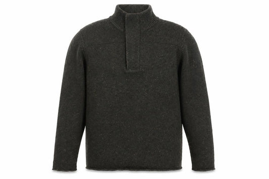 Rocha John Rocha Men’s Green 1/4 Zip Wool Blend Jumper L