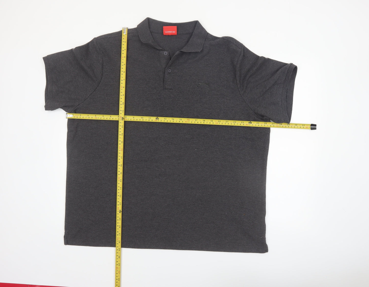Slazenger Men's Grey 4XL Regular Fit Polo Shirt