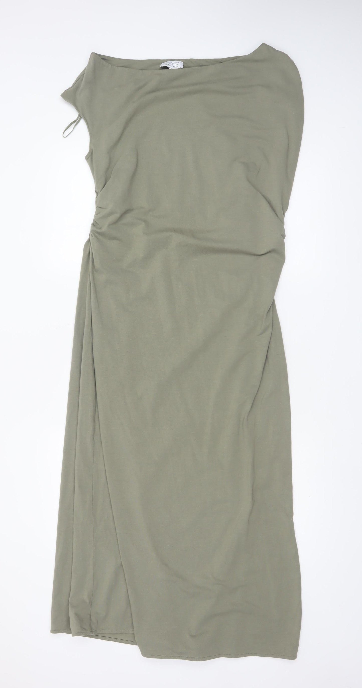 & Other Stories Women’s Green Bodycon Midi Dress Size 14