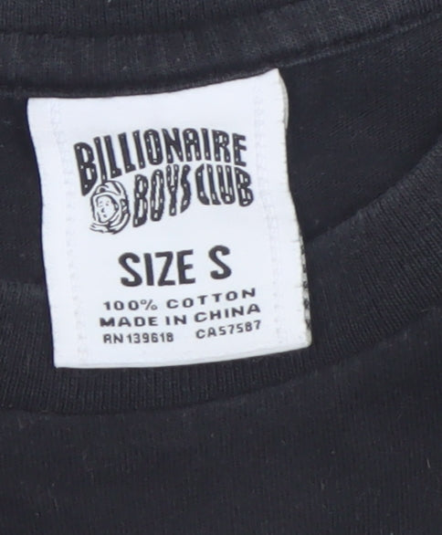 Billionaire Boys Club Men's Black Cotton Graphic T-Shirt Size S