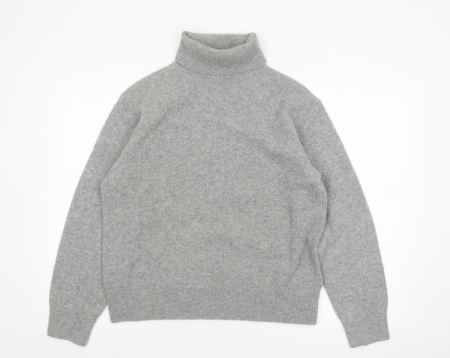 Uniqlo Comptoir des Cotonniers Grey Wool Roll Neck Jumper Women M