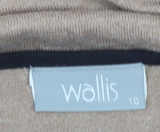 Wallis Women’s Beige Wool Blend Henley Jumper Size 10