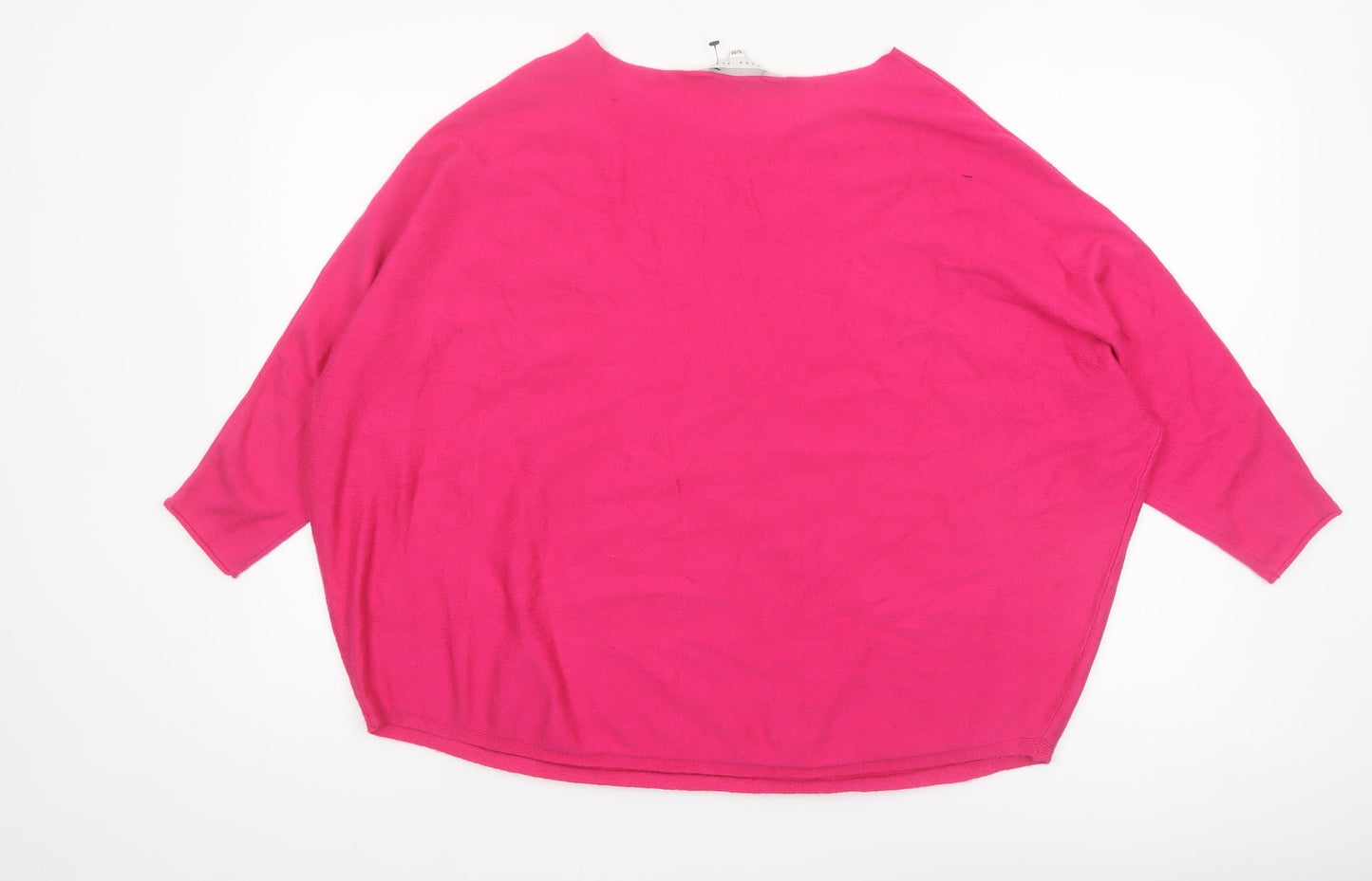Amara Reya Women’s Pink Viscose Blend Batwing Jumper S/M