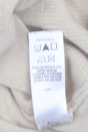 BH Women Beige Size 14 Crew Neck Long Sleeve Pullover Jumper