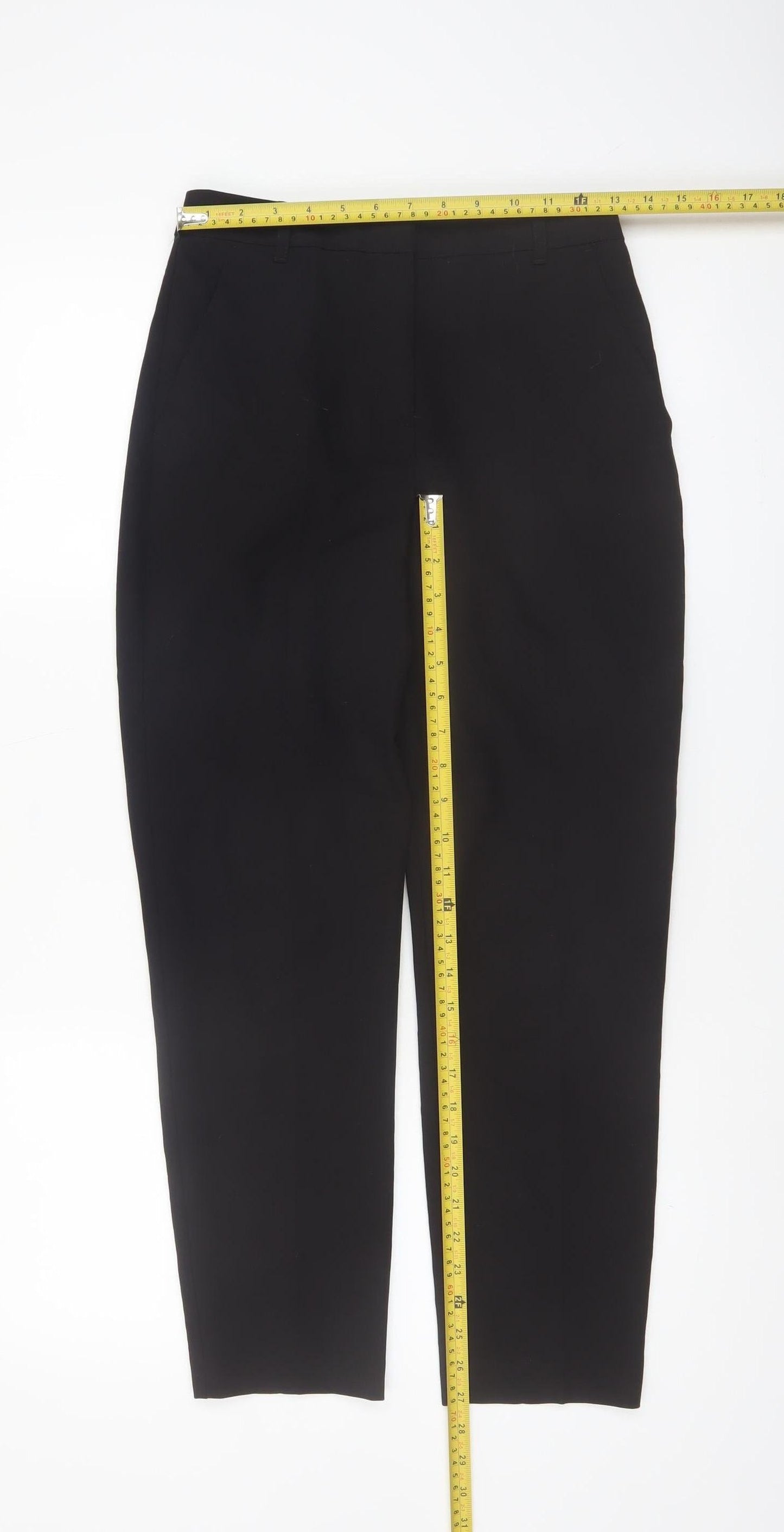 Topshop Women’s Black Slim Fit Tailored Trousers Size 6