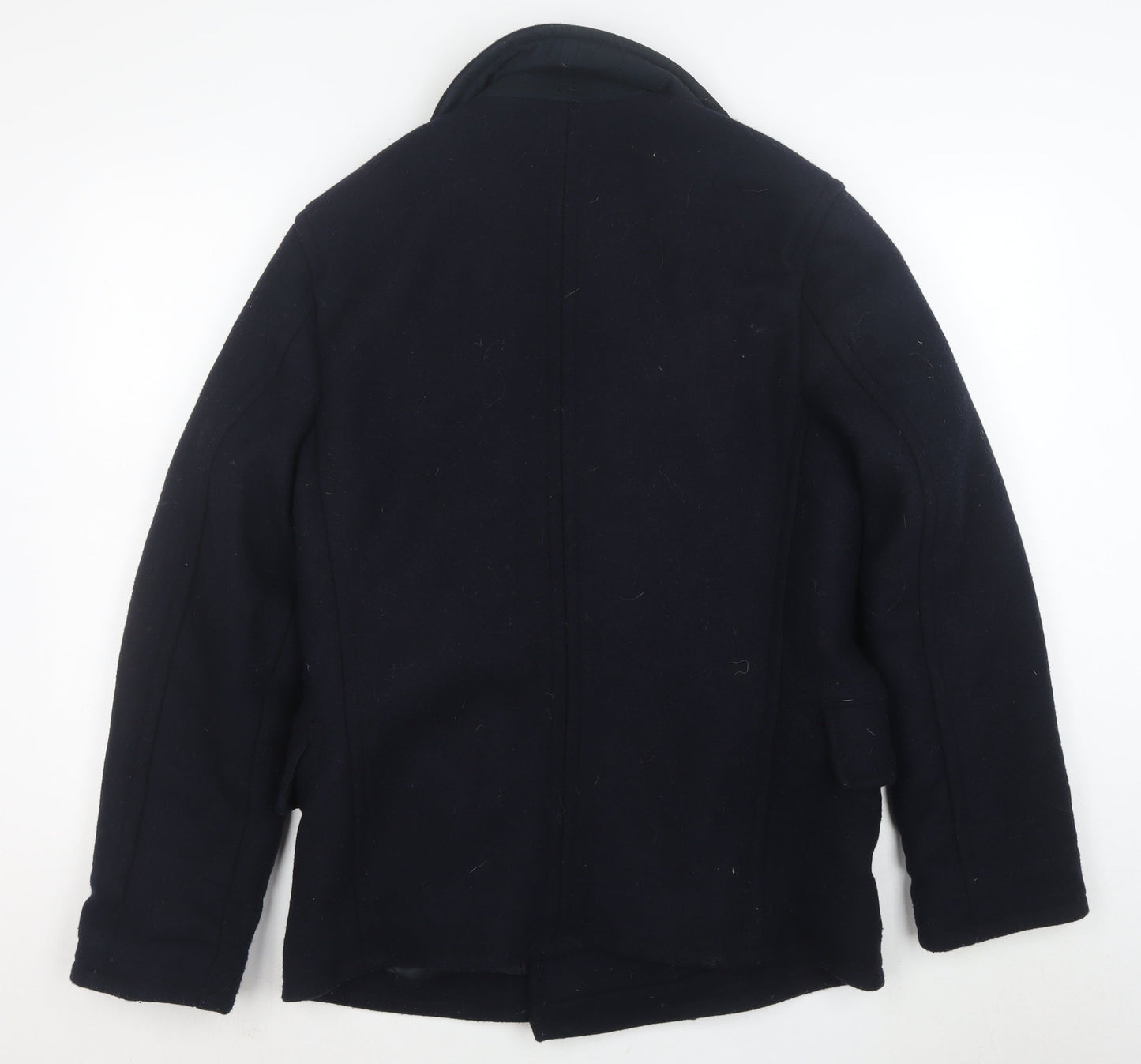 Abercrombie & Fitch Men's Black Wool Pea Coat Size M