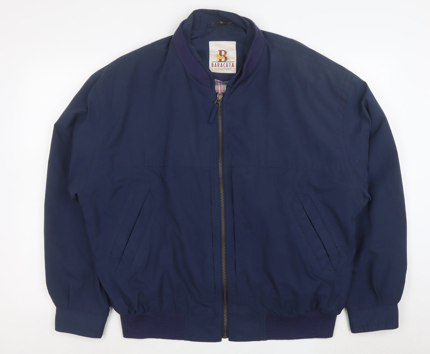 Baracuta Men's Blue L Bomber Jacket Classic Retro Full Zip