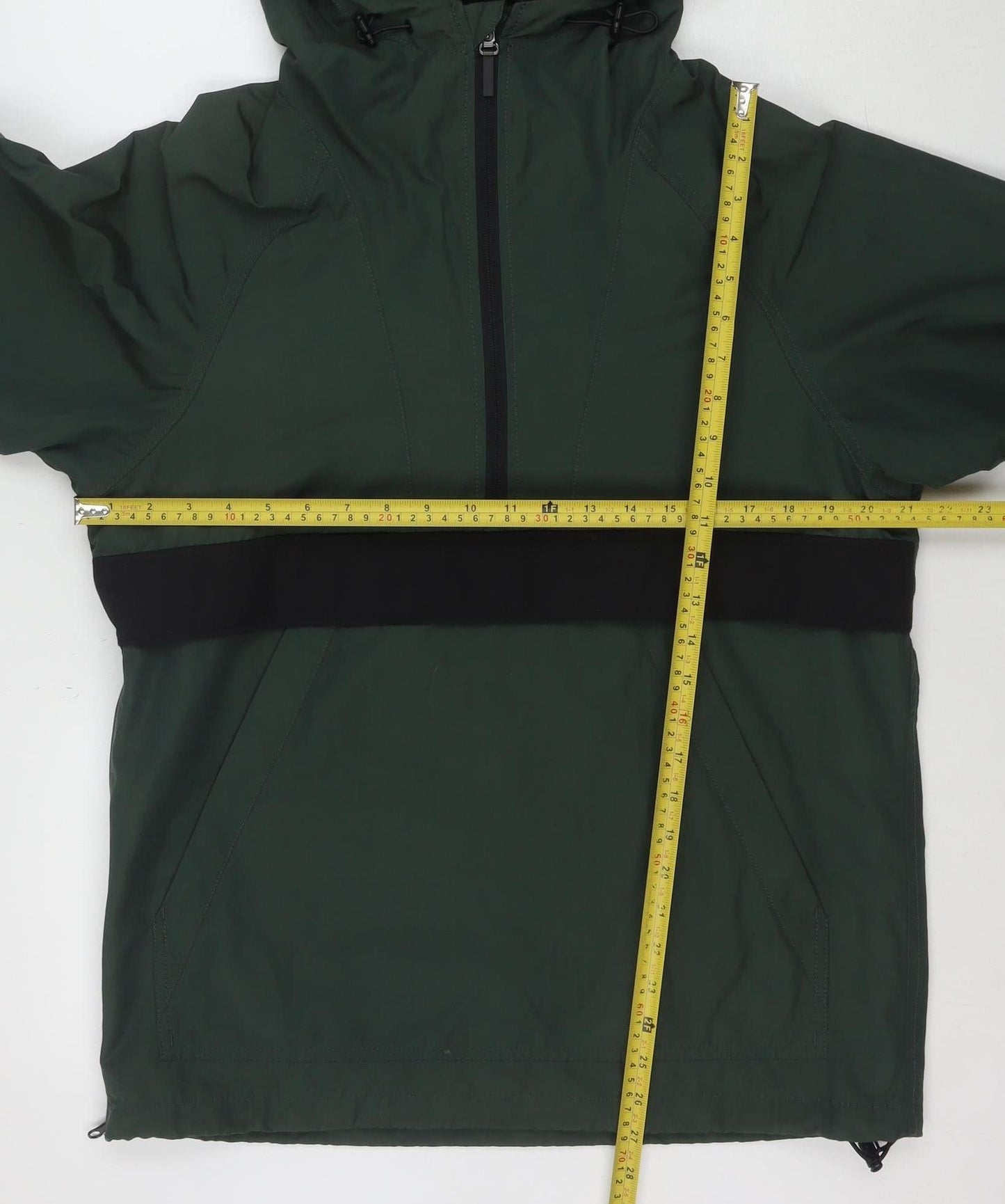 H&M L.O.G.G. Men's Green Hooded Anorak Jacket S Regular Fit