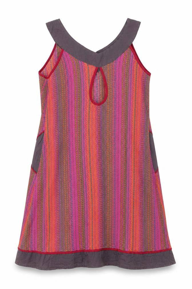 Mangalagiri Women’s Multicoloured A-Line Sleeveless Cotton Dress M