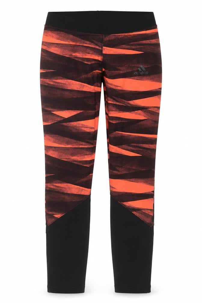 adidas Teens Orange Climalite Leggings L Sportswear Gym Pants