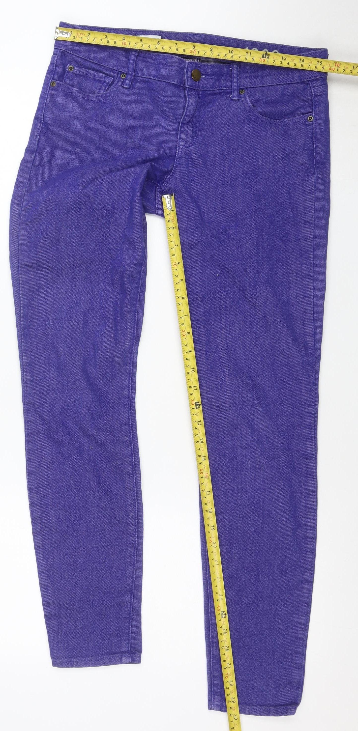 Gap 1969 Women's Blue 28x32 Skinny Jeans Stretch Denim